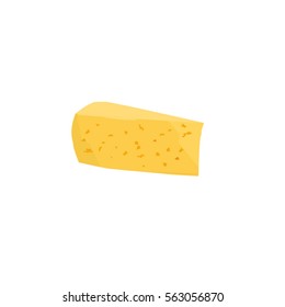 Piece of cheese vector. Cheese vector illustration