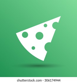 piece of cheese vector template icon logo.