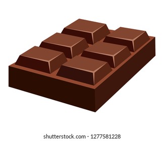 Piece of chocolate bar