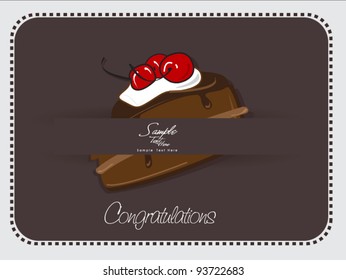 A piece of chocolate cake !