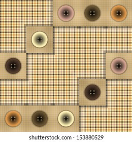 piece of cloth with buttons