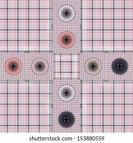 piece of cloth with buttons