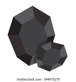 Piece of coal icon.