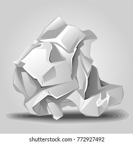 piece of crumpled paper