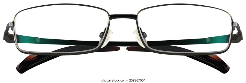 Piece of eyewear on a white background