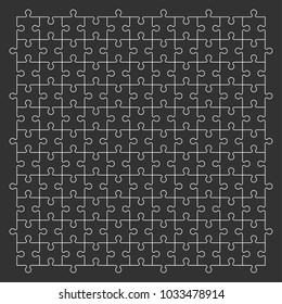 A lot of piece flat puzzle presentation. Many step puzzles business background. Simple pattern. Section compare service banner. Vector puzzle illustration template simple shape. 3d Abstract Background