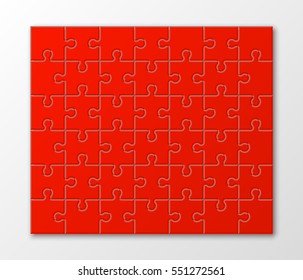 A lot of piece flat puzzle presentation. Many step circle business background. Section compare service banner. Vector illustration template color shape . 3d Abstract Background