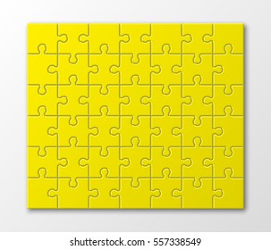 A lot of piece flat puzzle presentation. Many step circle business background. Section compare service banner. Vector illustration template color shape . 3d Abstract Background