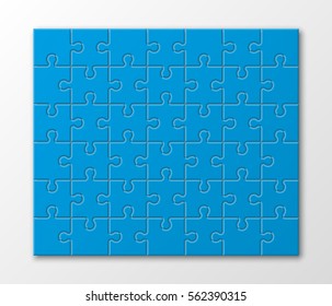 A lot of piece flat puzzle presentation. Many step circle business background. Section compare service banner. Vector illustration template color shape . 3d Abstract Background