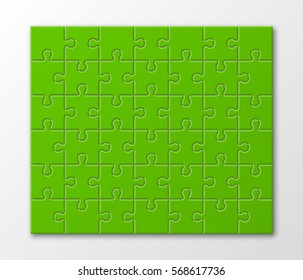 A lot of piece flat puzzle presentation. Many step circle business background. Section compare service banner. Vector illustration template color shape . 3d Abstract Background