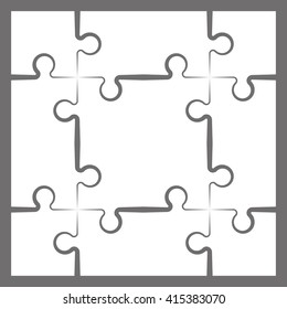 piece flat puzzle round infographic presentation. step circle business diagram. section compare service banner. Vector illustration template shape . 3d Abstract Background