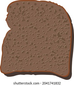 Piece of fresh Borodino bread