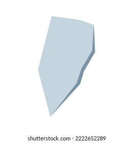 A piece of glass or ice vector