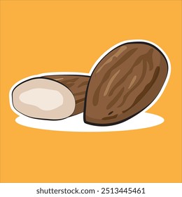 a piece of ground nut almond