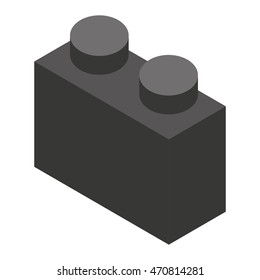 piece isometric game puzzle isolated icon vector illustration design