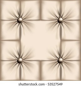 The piece of a leather material made in the form of a framework is represented
