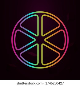 piece of lemon outline nolan icon Simple thin line, outline vector of fruit icons for ui and ux, website or mobile application