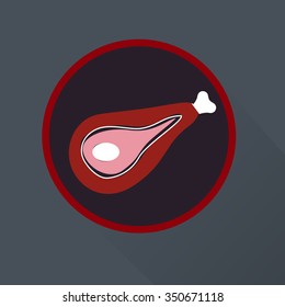 A piece of meat icon