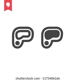 Piece of meat icon. Simple illustration of piece of meat vector icon for web