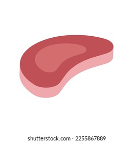 piece of meat icon vector illustration template design