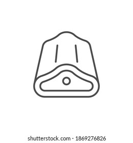 Piece of meat line outline icon