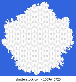 A piece of a note. Fine dot pattern.