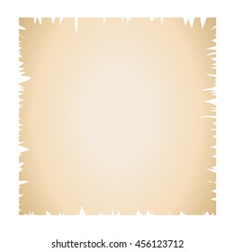 A piece of old paper. Vector illustration.