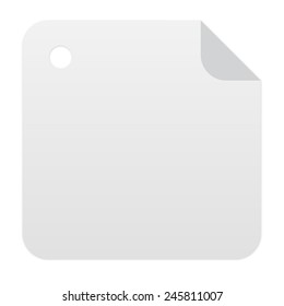 A piece of paper with a bend