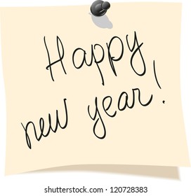 Piece of paper greeting.