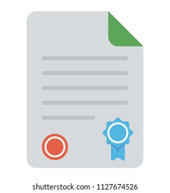 A piece of paper representing an agreement sheet