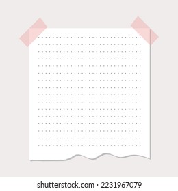 piece of paper with torn edge 
