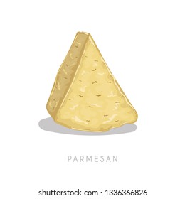 Piece parmesan cheese 
