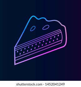 Piece of pie nolan icon. Simple thin line, outline illustration of Autumn icons for UI and UX, website or mobile application