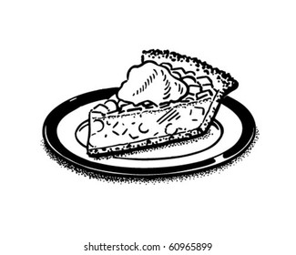 Piece Of Pie - Retro Clip Art