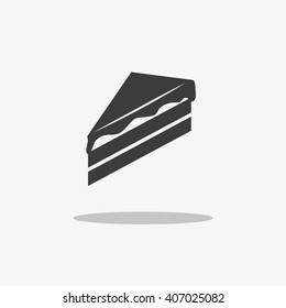 Piece of Pie vector Icon. Vector illustration