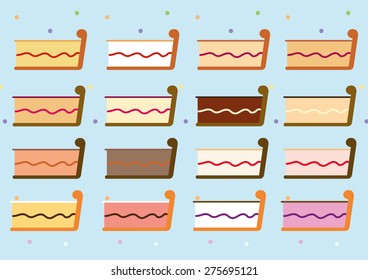 Piece of Pie vector and polka dots pattern