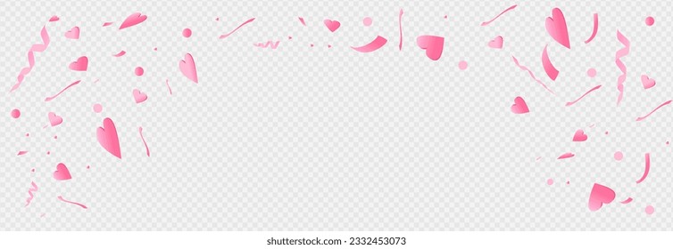 A piece of pink heart colored paper for Valentine's Day. vector background. love vector