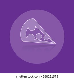 A piece of pizza icon