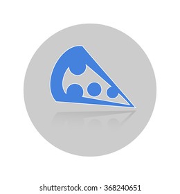A piece of pizza icon