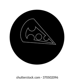 A piece of pizza icon