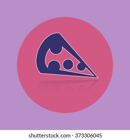 A piece of pizza icon