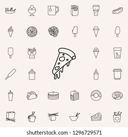 piece of pizza icon. Fast food icons universal set for web and mobile