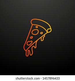 Piece of pizza nolan icon. Elements of fast food set. Simple icon for websites, web design, mobile app, info graphics