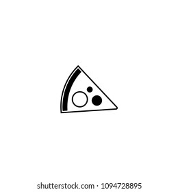 A piece of pizza vector icon