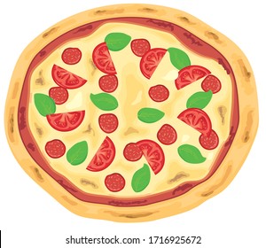 A piece of pizza : vector illustration