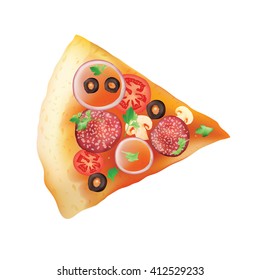 Piece of pizza for your design