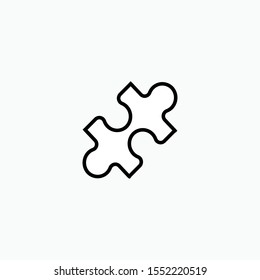 
Piece of Puzzles Icon - Vector, Sign and Symbol for Design, Presentation, Website or Apps Elements.