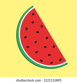 A piece of red watermelon
