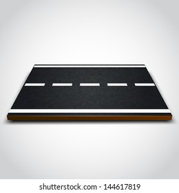 Piece of road vector illustration