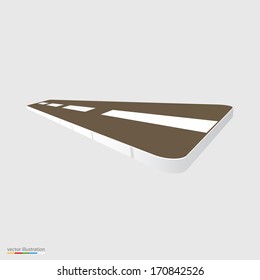 Piece of road vector illustration